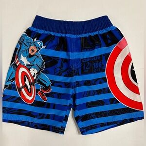 Marvel Captain America Toddler Boy Swim Trunks